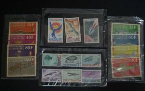 【寂】ガボン切手 1970年(11種) 1973年(6種) 航空史の切手 等 s50621