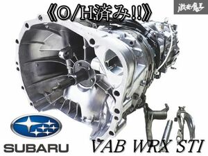 ◆OH済み! O/H後未使用!◆ 保証付 純正 VAB WRX STI EJ20 6MT 6速 マニュアル ミッション 本体【新品センサー付】 GRB インプレッサ 棚R3