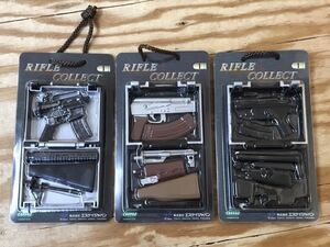 m ネコポスC ライフルコレクト エスケイジャパン RIFLE COLLECT ミニチュア フィギュア 3点 セット ※未使用長期保管品、パッケージに難有