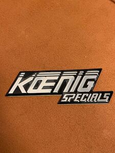 日本国内　正規品　当時物　本物　ケーニッヒ　スペシャルズ　KOENIG SPECIALS エンブレム　ステッカー　シール　ベンツ　フェラーリ　希少