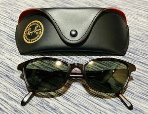 17 美品 レイバン 純正 サングラス W2909 スモークレンズ ブラウンフレーム Ray Ban レディース メンズ 女性 男性 趣味 スポーツ 釣り