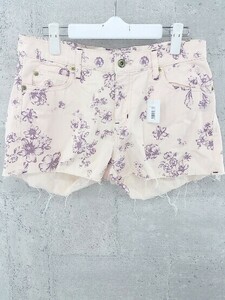 ◇ gelato pique ジェラートピケ 花柄 総柄 ショート パンツ M ピンク系 パープル *