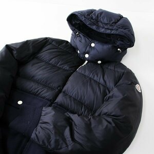 人気アイテム MONCLER モンクレール RABELAIS ウール X ナイロン ダウンジャケット 3/ダークネイビー アウター 男性【2400012640528】