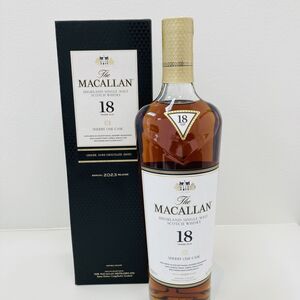 ♪【未開栓】The MACALLAN ザ・マッカラン 18年 2023 シェリーオーク ウイスキー 700ml/43%/瓶 S30263434998