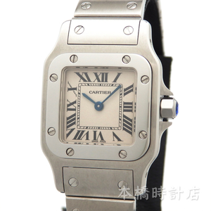 【中古】カルティエ　CARTIER　サントスガルベSM　W20056D6　シルバー　クォーツ　機械点検・電池交換済み