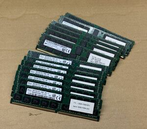 ★美品送無★Fujitsu純正 PC4-2400T 16GB 13枚セット 計208GB DDR4 2400MHz ECC Registered Skhynix MT