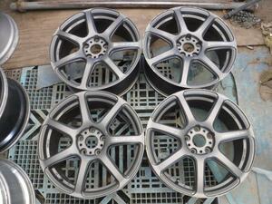 送料無料☆WORK エモーション T7R ホイール 4本 18×7.5j OFF+47 5穴 PCD114.3 18インチ☆32033