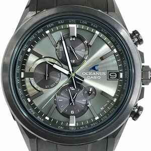 新品 CASIO カシオ OCEANUS オシアナス クラシックライン 腕時計 OCW-T4000BA-1A3 電波ソーラー マルチバンド6 Bluetooth クロノグラフ