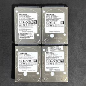 ★ 4個セット ★ 750GB ★　TOSHIBA　/　 MQ01ABD075　良品　2.5インチ内蔵HDD/厚さ9.5mm/SATA　東芝 まとめ4台