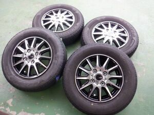 K 送料無料 新品 ブラポリ系 貨物OK 12 4H100 3.5J+45 バリ山 ブリヂストン エコピア 145/80R12 80/78N LT 軽トラ 軽バン ハイゼット N-VAN