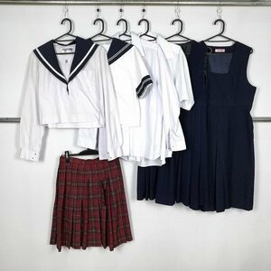 セーラー服 ブラウス スカート ジャンパースカート 1円 中古 制服 学生服 愛知安城高校 セット 詰合わせ 39CS-887 DF