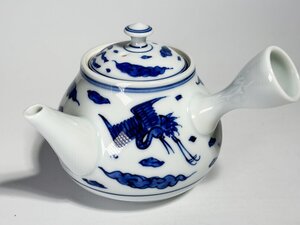 【洛座】染付 急須 ＜煎茶器煎茶道具