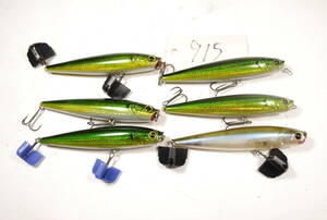 ラッキークラフト　LUCKY　CRAFT　ガニッシュ９５　GUNFISH　6個　セット　９１５