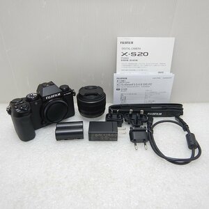 【美品】FUJIFILM X-S20 XC15-45mm F3.5-5.6 OIS PZ レンズキット ミラーレス 一眼カメラ Xマウント シャッター回数約30回 中古