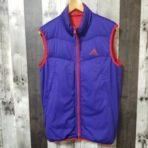 adidas GOLF　アディダス　ゴルフ　リバーシブル　ダウン　ベスト　Mサイズ　ジップ　メンズ