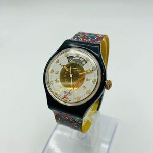 388 ★動作品★ SWATCH スウォッチ 腕時計 時計 自動巻き 自動巻 automatic オートマチック ヴィンテージ WATER RESISTANT スイス製 TA