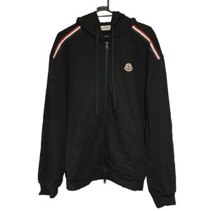 【中古】 MONCLER モンクレール 22SS バックロゴプリント ジップアップパーカー H10918G00047 サイズL 23036408