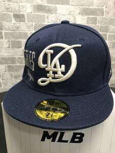 超人気即完売MLB大谷翔平所属LAドジャース×NEWERA 59FIFTY希少DUO LOGOモデルフィッテッドキャップ1/2