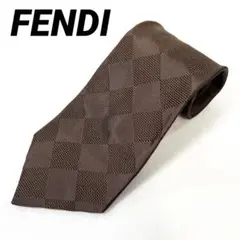 ✨美品✨FENDI フェンディ メンズ ネクタイ ダイヤ柄 シルク100%