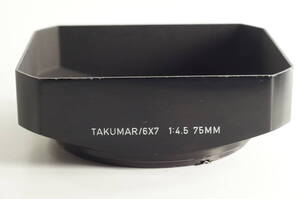 jaA★美品★PENTAX TAKUMAR 6x7 75mm F4.5 用 ペンタックス メタル レンズフード