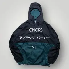 希少90s HONORSアノラックパーカーパッカブルバイカラードローコード