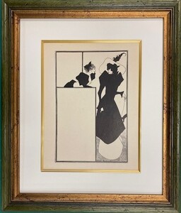 【特価】　≪　　オーブリー・ビアズリー　　≫　　オリジナルラインブロック　　MR.WM.HEINEMANN　　1899年　　AUBREY　BEARDSLEY