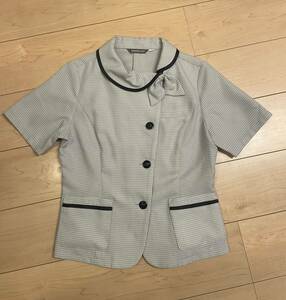 サンペックス サンペックスイスト sunpexist 制服 夏服 半袖オーバーブラウス オーバーブラウス 事務服OL 11号 L グレー 即決