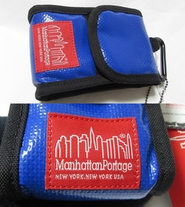 ManhattanPortage マンハッタンポーテージ アクセサリーケース ビニール ブルー 展示未使用品