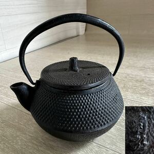 【A0584】◎当時物◎在銘 鉄瓶 急須 アンティーク 骨董品 茶道具 南部鉄瓶 茶器 鉄器 茶道具 煎茶道具 