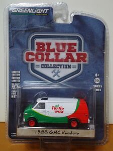 ★グリーンライト 1/64　BLUE COLLAR　Turtle Wax　　1983 GMC Vandura　　ヴァンデユラ　 未開封★