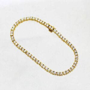 ◎中古美品◎１８金　ダイヤ　3.78ct　テニスブレスレット