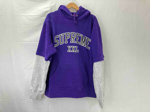 Supreme シュプリームXXL Hooded Sweatshirt エックスエックスエル フーデッド スウェットシャツ パーカー サイズL メンズ パープル系