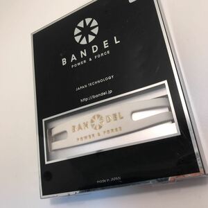 新品未使用　BANDEL ブレスレット L 19.0cm ホワイトゴールド　メタリックシリーズ　磁気　人気