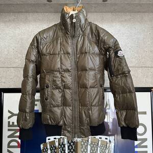 【即決/即納】極美品 MONCLER モンクレール ダウンジャケット 肩ワッペン メンズ 国内正規品 サイズ0