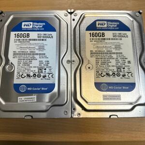 【WD】WD1600AAJS 160GB 2台　1週間保証・動作良好