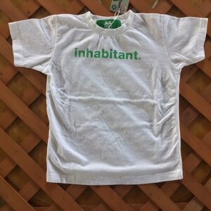 INHABITANT インハビタント 【LOGO TEE for Kids】 Whaite 130cm 正規品 Tシャツ お揃い 親子 ペア リンクコーデ