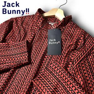 新品 Jack Bunny!! ジャックバニー パーリーゲイツ 肉厚 厚手 ストレッチ ハイネック モックネック 長袖 シャツ カットソー 6 XL ◆B4772