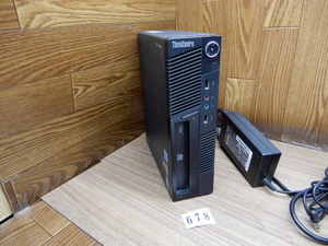 ☆678☆Windows 7プロ 32bit★Core i3 ★メモリ4GB★DVD★Lenovo★小型パソコン★ThinkCentre M91★