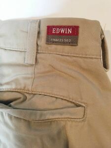 Edwin Regurar Fit Khai503 チノパン