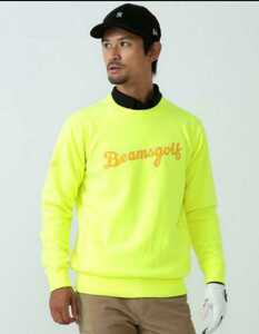 BEAMS GOLF ORANGE LABEL ビームスゴルフ 防風 ネオンカラー セーター