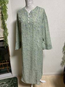 【 chocal raffine robe★ショコラフィネローブ】ロングワンピース・透け感・両サイド深スリット・Fサイズ・送料180円