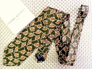 ♪34875D♪状態並品【刺繍 装飾 菱形 柄】ピエールバルマン【PIERRE BALMAIN】ネクタイ