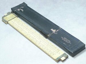 6029A06*5A▲SUN HENMI BAMBOO SLIDE RULE/ヘンミ 計算尺 No.153 スライドレールスケール 定規 製図用品 直線定規 竹製レトロ