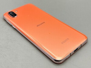 【訳あり】SIMロック解除済み SIMフリー docomo SH-03K SHARP AQUOS R2 コーラルピンク アクオス 判定○ J075807-