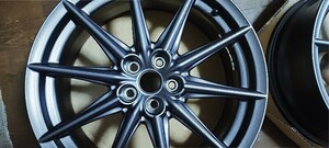 スバル純正 ZD8 BRZ 18インチ 7.5J +48 5穴 5H PCD 100 ハブ径約56mm ホイール ２本 キヤップなし