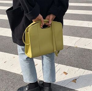 新品/スモールスクエアバッグ/ 【YELLOW GREEN】イエローグリーン