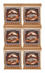 即決◆新品◆送料無料ERNIE BALL 2148 ×6 [11-52] Earthwood Light Phosphor Bronze アコースティックギター弦/メール便