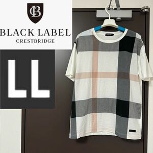 BLACK LABEL CRESTBRIDGE ブラックレーベル クレストブリッジ 半袖 メンズ LLサイズ LL Tシャツ 半袖Tシャツ XLサイズ シアサッカー XL 