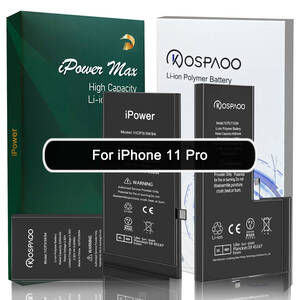 For iPhone11 Pro バッテリー 単品 標準容量 交換ビデオ 3046mAh PSE準拠 Kospaoo / iPower 互換 Li-ion Battery 交換 修理