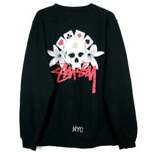 STUSSY FULL HOUSE CREW NY LTD ステューシー フルハウス クルーネック スウェット ニューヨークリミテッド ブラック トップス サイズXL